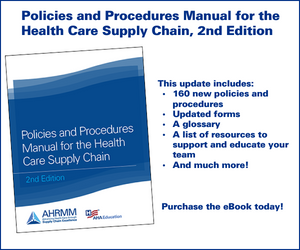Policies and Procedures Manual for the Health Care Supply Chain