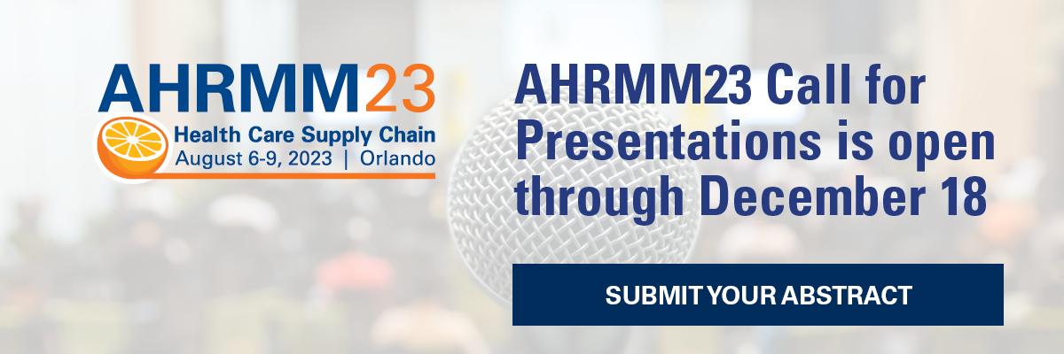 AHRMM23_Call_for_presentations
